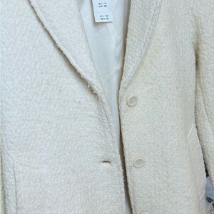 Abercrombie & Fitch Off-White Teddy Jacket